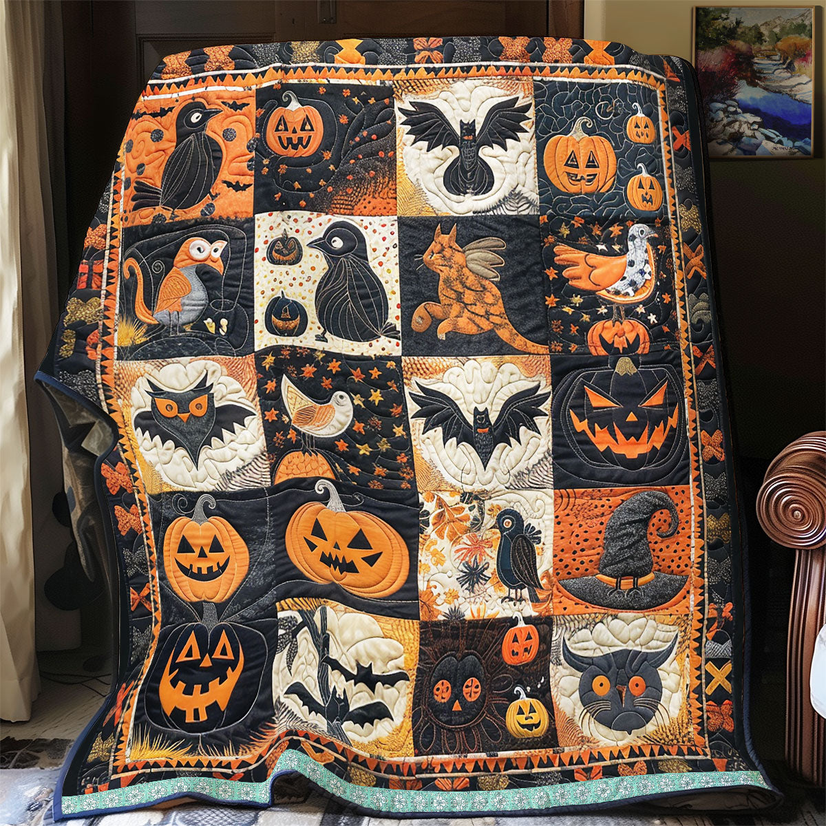 Halloween Mischief WN1309070CL Quilt Blanket