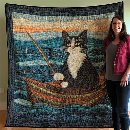 Tuxedo Fishercat XB2702007CL Quilt Blanket