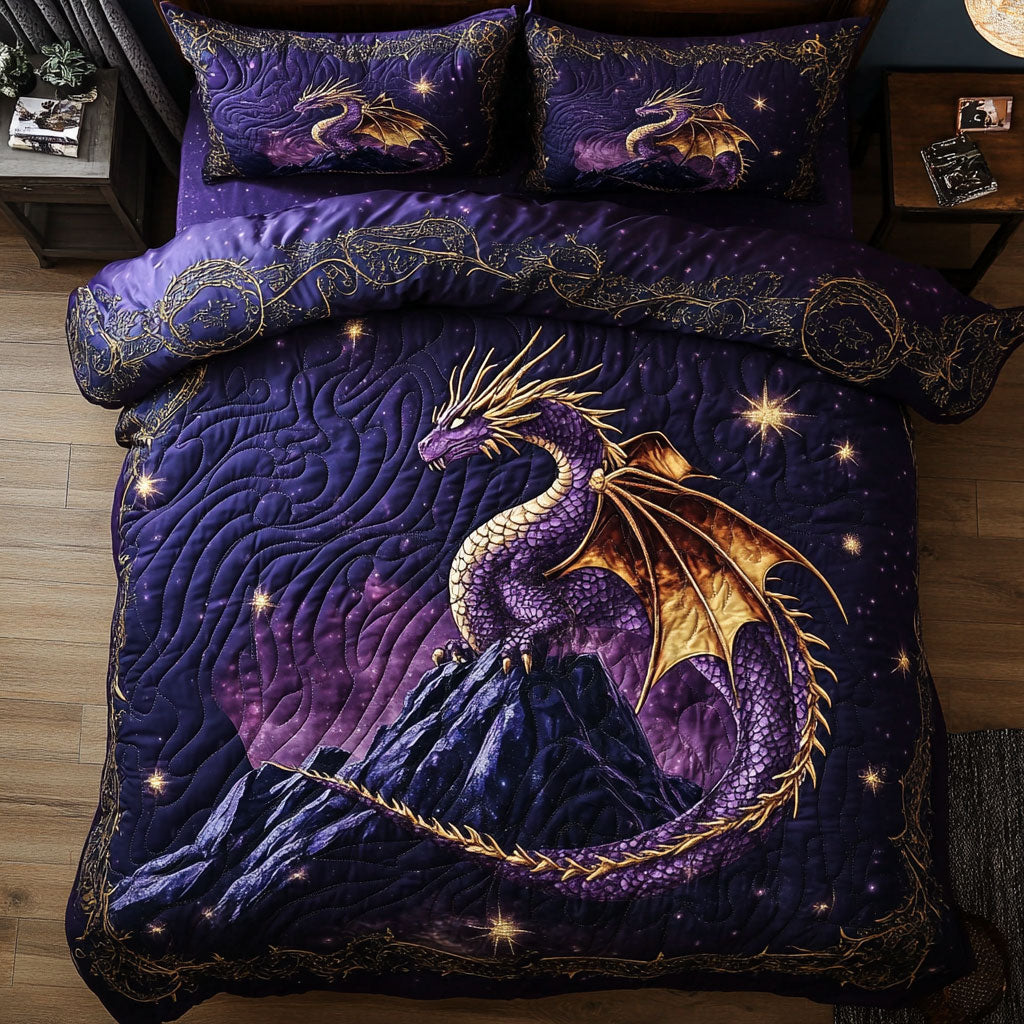 Eclipse Of The Dragon WY0803071CL Quilted Bedding Set