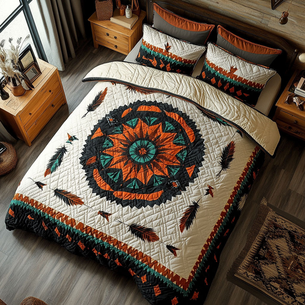 Abstract Circle Native American WY2901001CL Duvet Cover Set