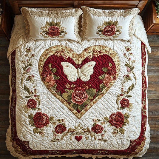 Mystic Heart Garden WY13020100CL Quilted Bedding Set
