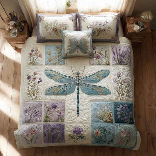 Dragonfly Flower Harmony CW2108017CL Duvet Cover Set