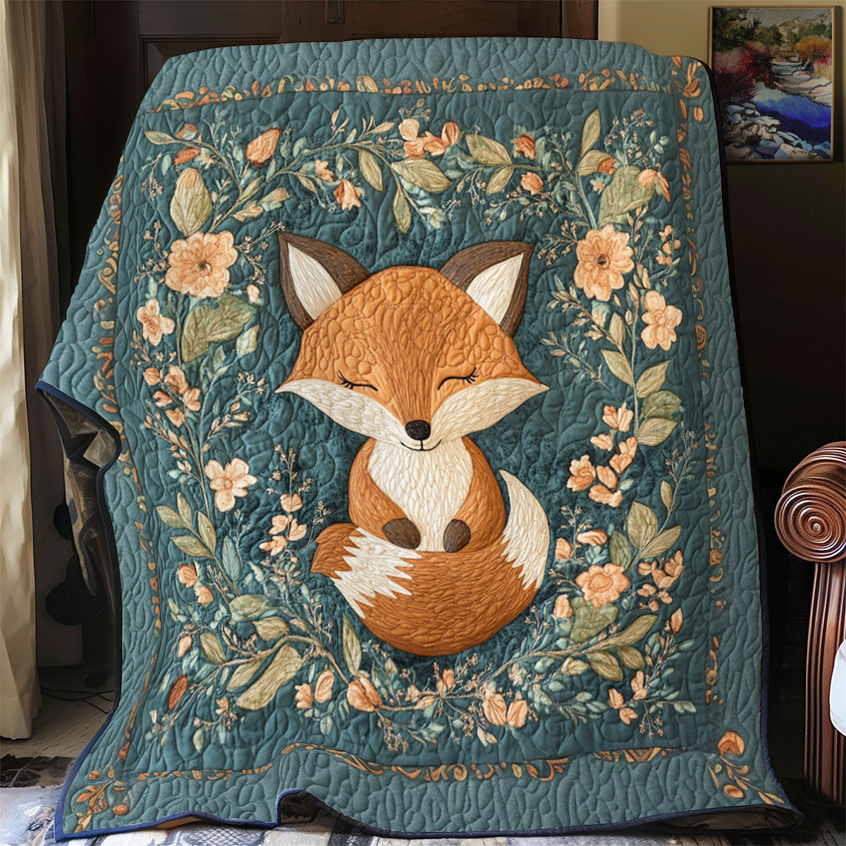 Adorable Fox WY2702036CL Quilt Blanket