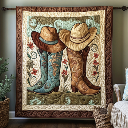 Cowboy Boots WG0101022CL Quilt Blanket