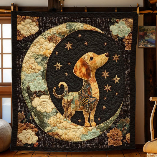 Night Sky Dachshund WN2312017CL Quilt Blanket