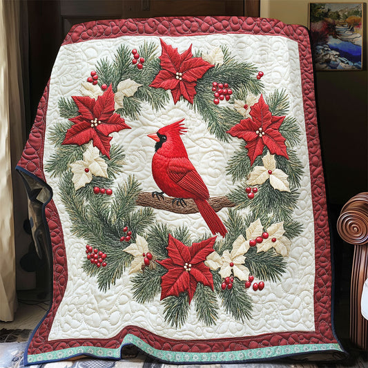 Charming Cardinal WX2412003CL Quilt Blanket