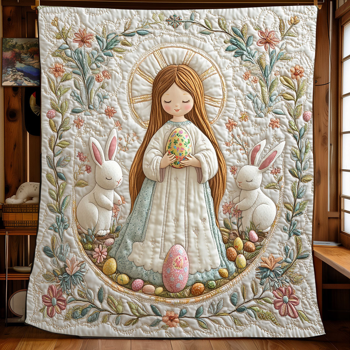 Easter Blessing XB2702027CL Quilt Blanket