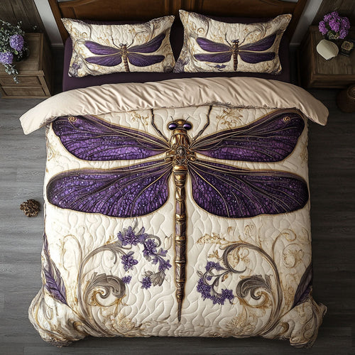 Dragonfly WX2702017CL Quilted Bedding Set
