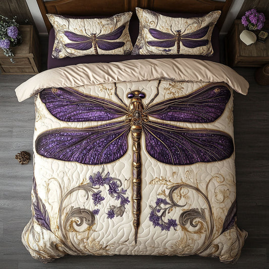 Dragonfly WX2702017CL Quilted Bedding Set
