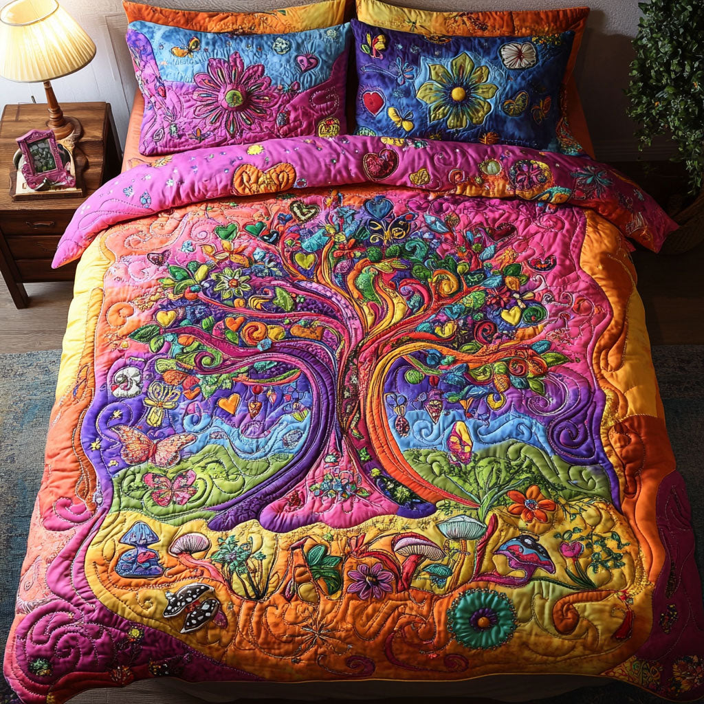 Magic Colorful Forest WY1902018CL Quilted Bedding Set