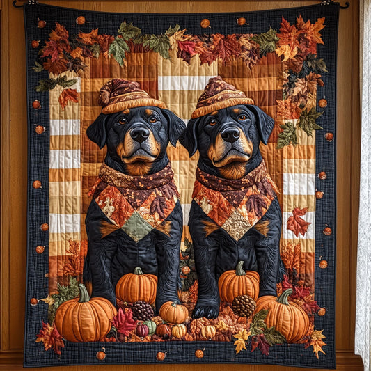 Pumpkin Watch CP2708057CL Quilt Blanket