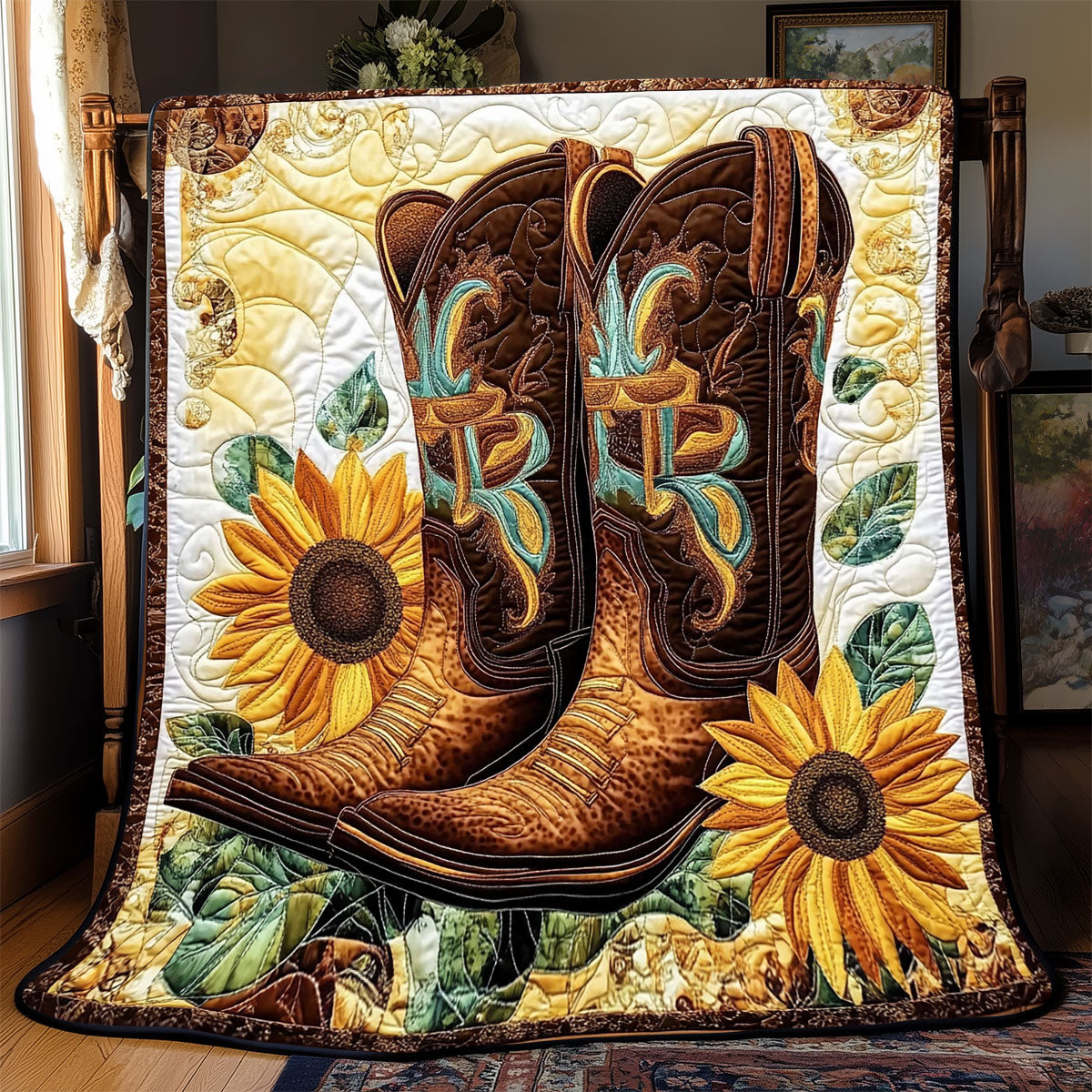 Cowboy Boots WX2301005CL Quilt Blanket