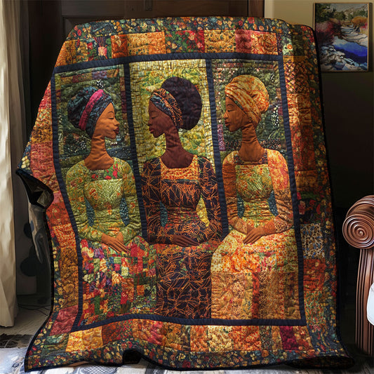 African Woman WJ0503001CL Quilt Blanket