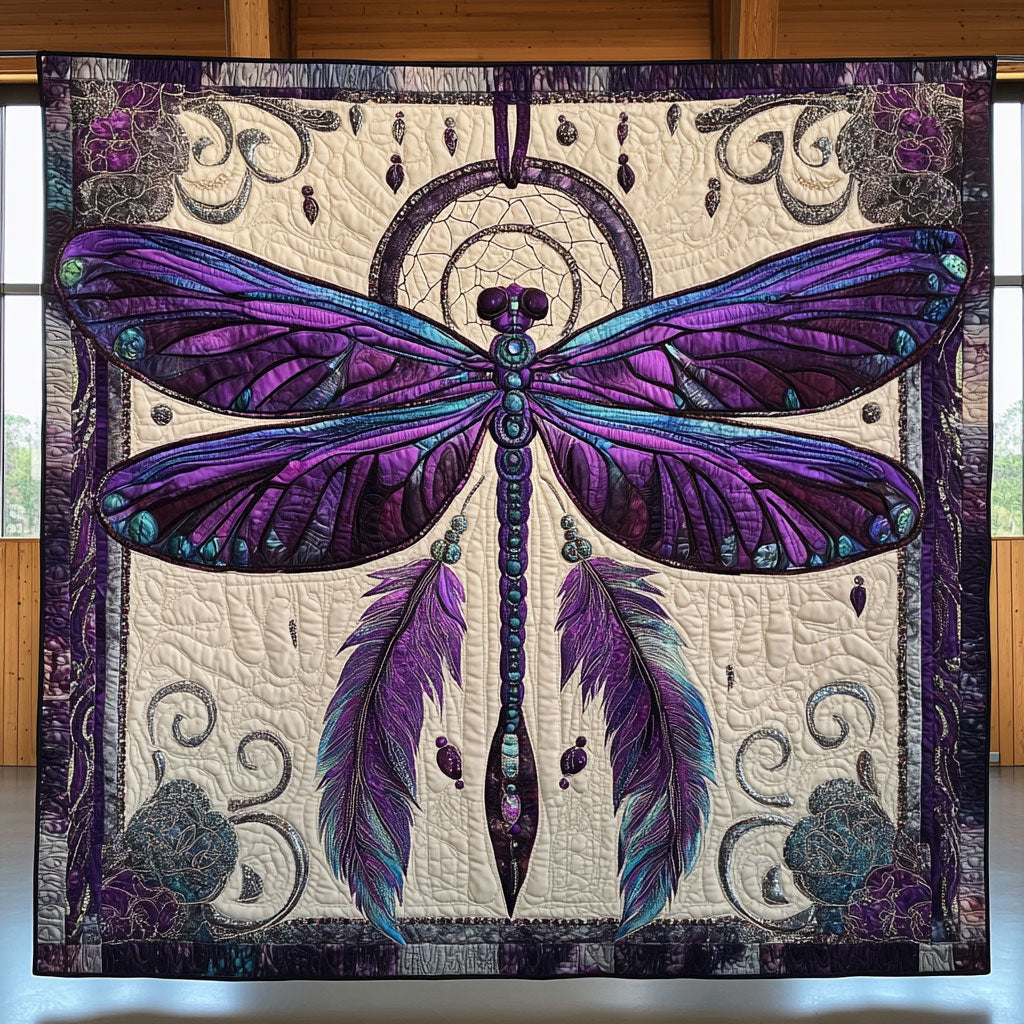 Dragonfly Spirit CW0210035CL Quilt Blanket