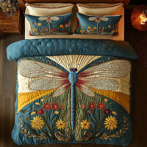 Golden Dragonfly Garden CW2709031CL Duvet Cover Set