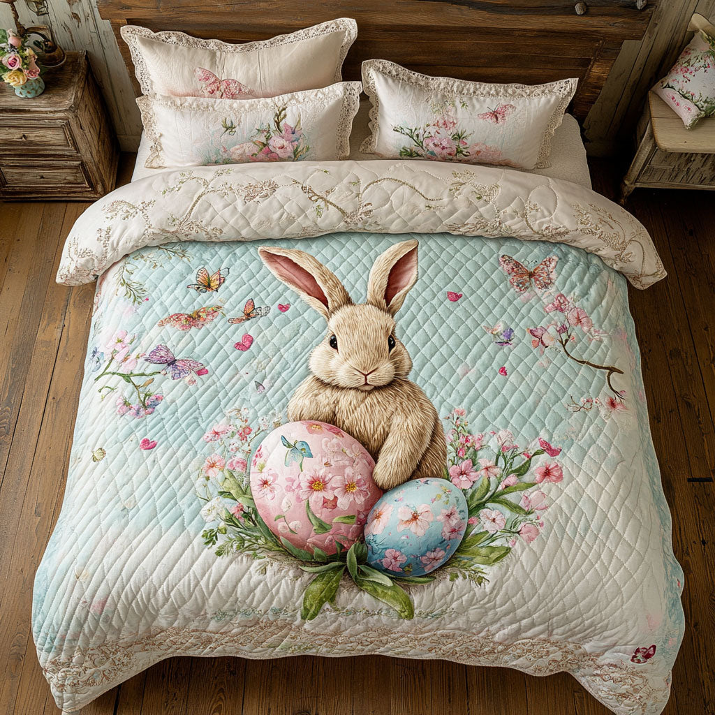 Bunny Egg WT0703080CL Quilted Bedding Set