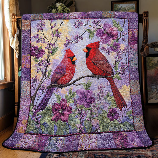 Lilac Cardinal WJ2712025CL Quilt Blanket