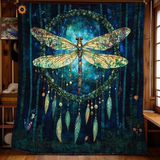 Mystic Dragonfly Dreamcatcher WY0312030CL Quilt Blanket