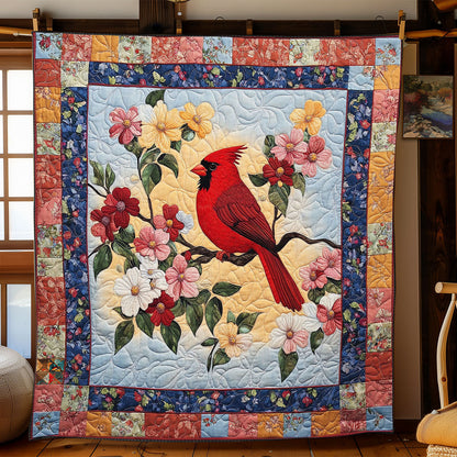 Cardinal Bloom WJ2112004CL Quilt Blanket