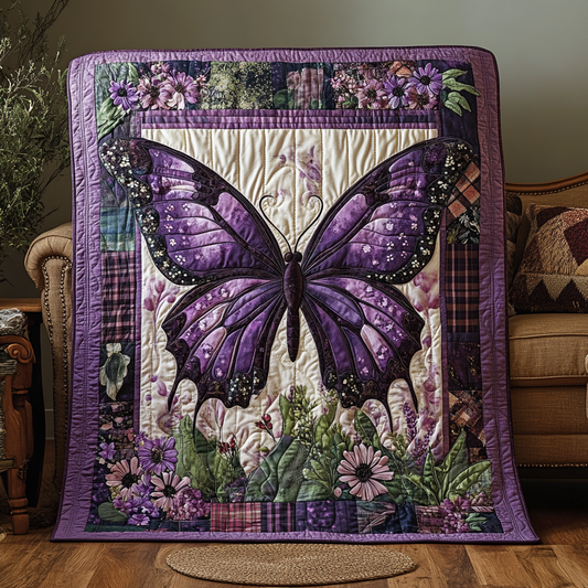 Floral Butterfly XR2309022CL Quilt Blanket