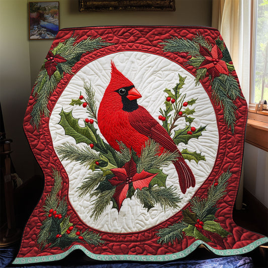 Elegant Cardinal WX2412012CL Quilt Blanket