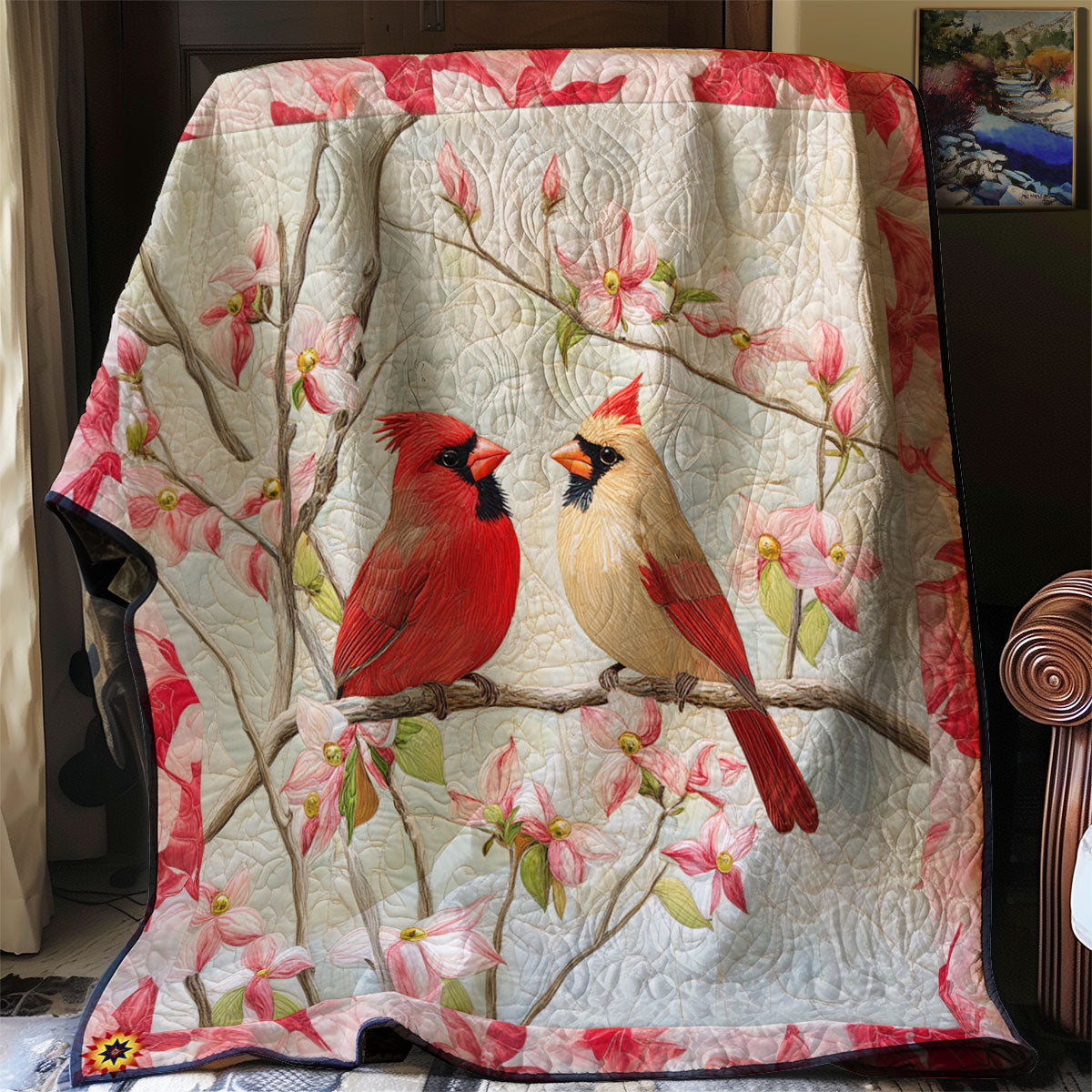 Cardinal Symphony WJ2112006CL Quilt Blanket