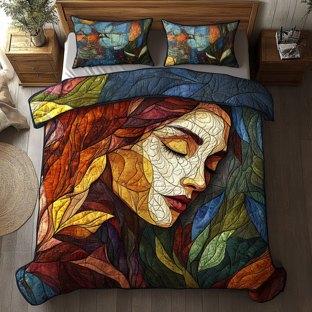 Women Portrait WY1202064CL Quilted Bedding Set