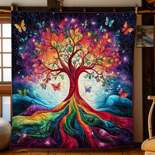 Colorful Tree Of Life WY1812009CL Quilt Blanket