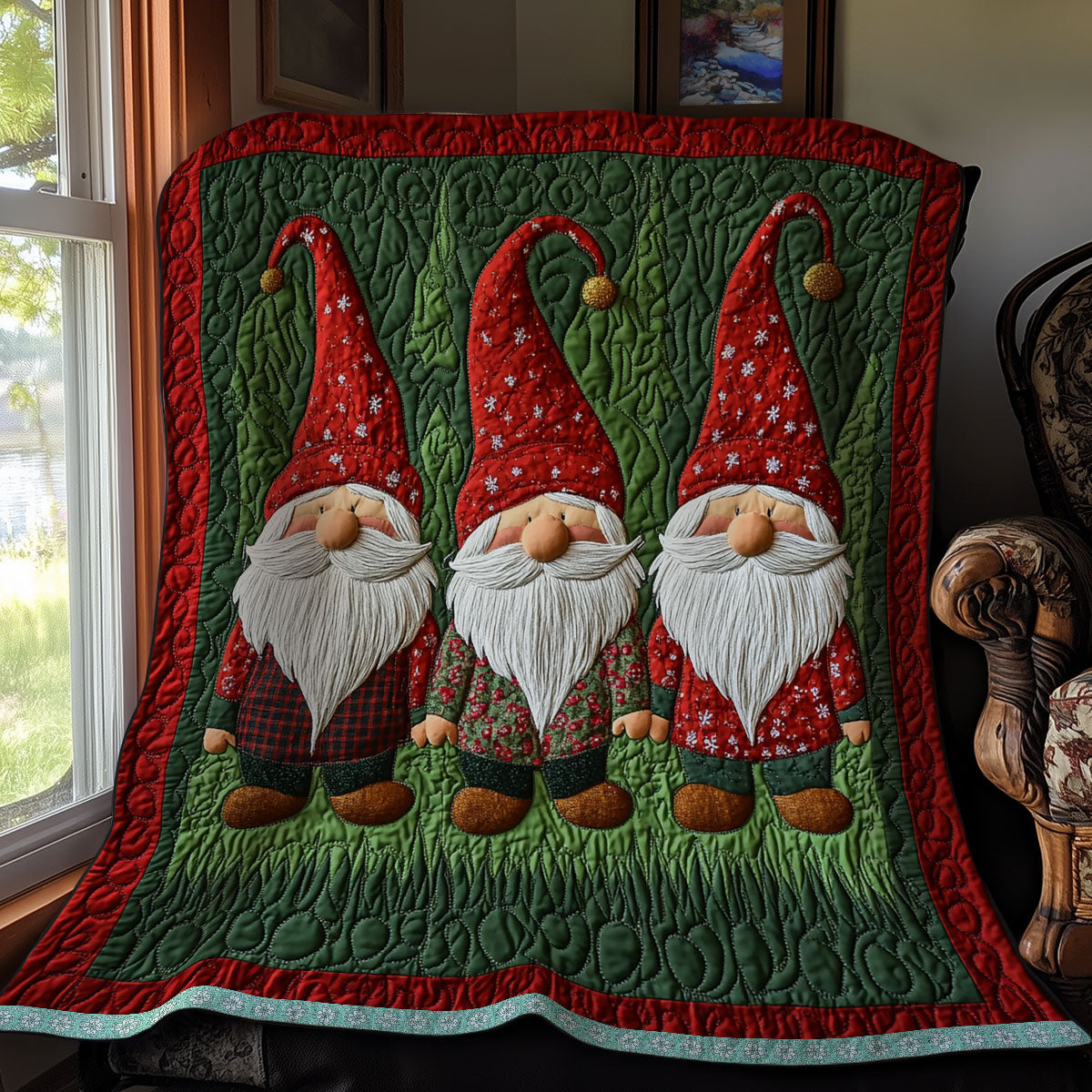 Triple Gnome WX2111047CL Quilt Blanket