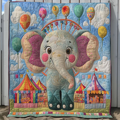 Adorable Elephant XB0703046CL Quilt Blanket