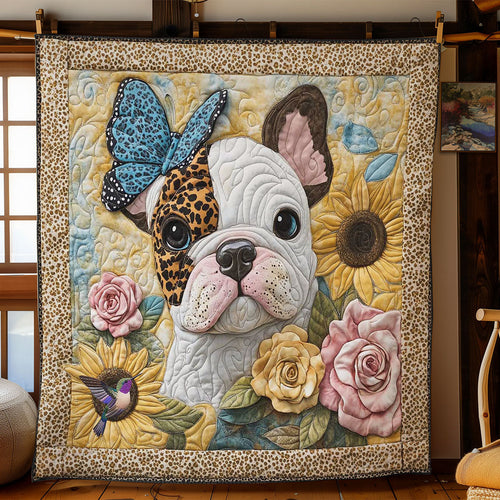 Butterfly Bulldog WN2412024CL Quilt Blanket