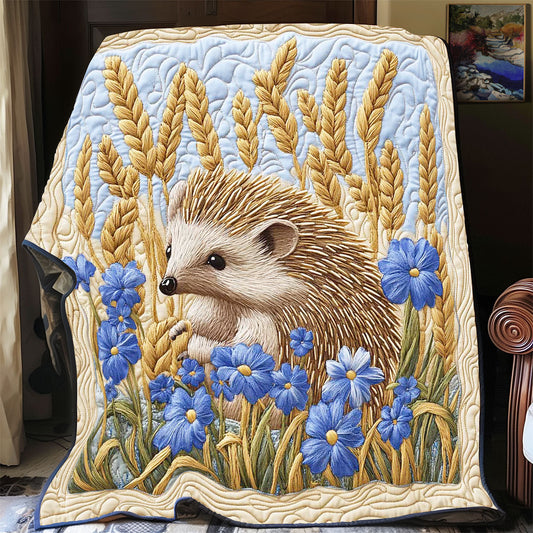 Hedgehog Wheat Field WP2301002CL Quilt Blanket