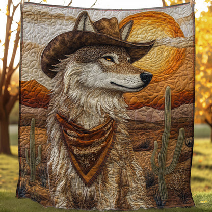 Cowboy Wolf XB0303021CL Quilt Blanket