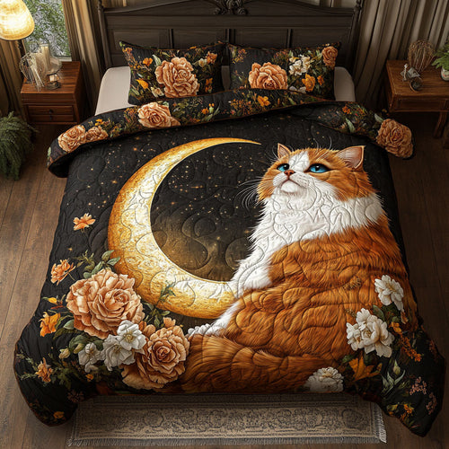 Orange Cat WT0702003CL Quilted Bedding Set