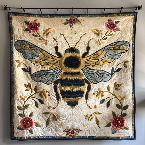 Floral Bee XR1909014CL Quilt Blanket