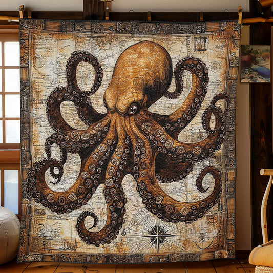 Pirate’s Octopus WN0702050CL Quilt Blanket