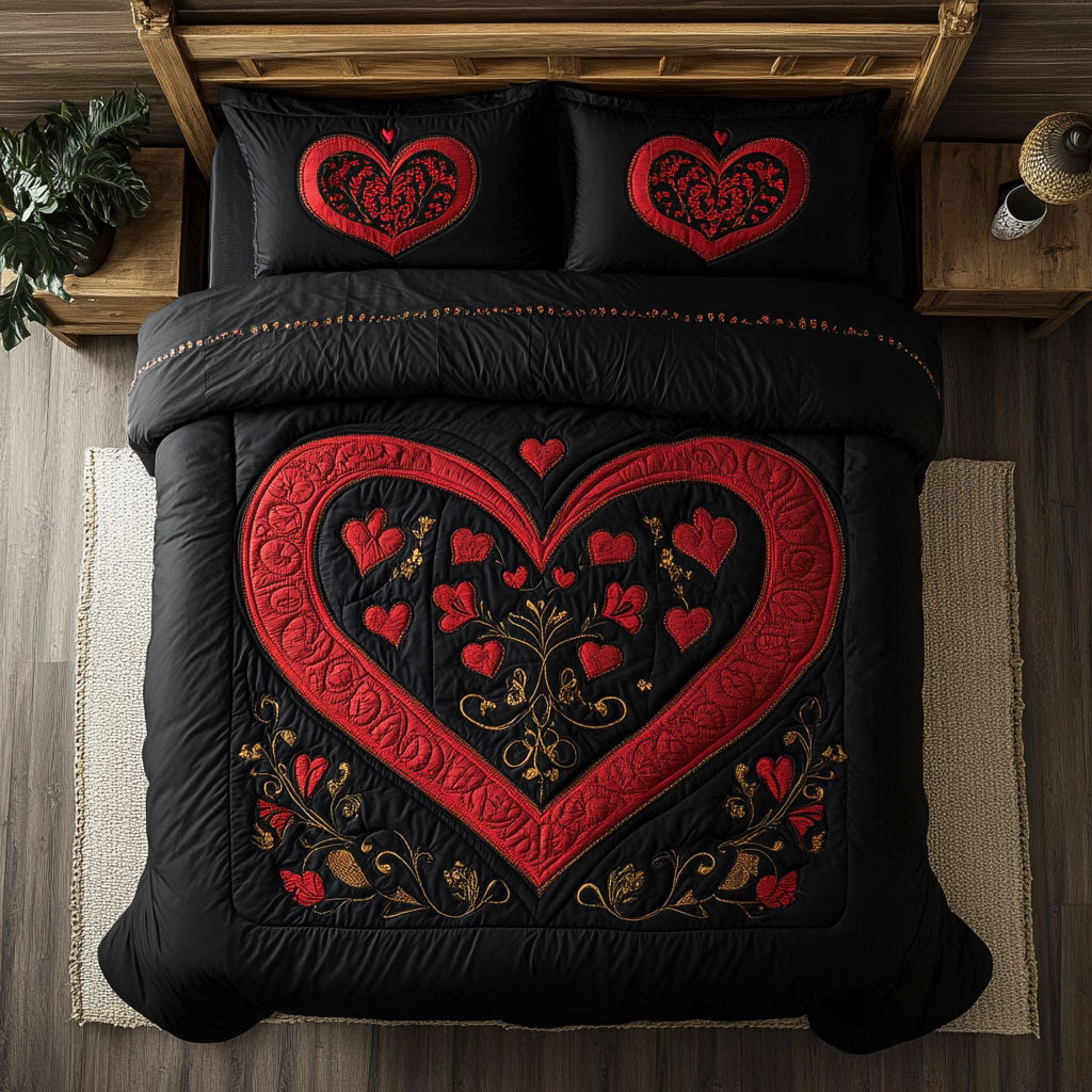 Mystic Heart WY1202046CL Quilted Bedding Set