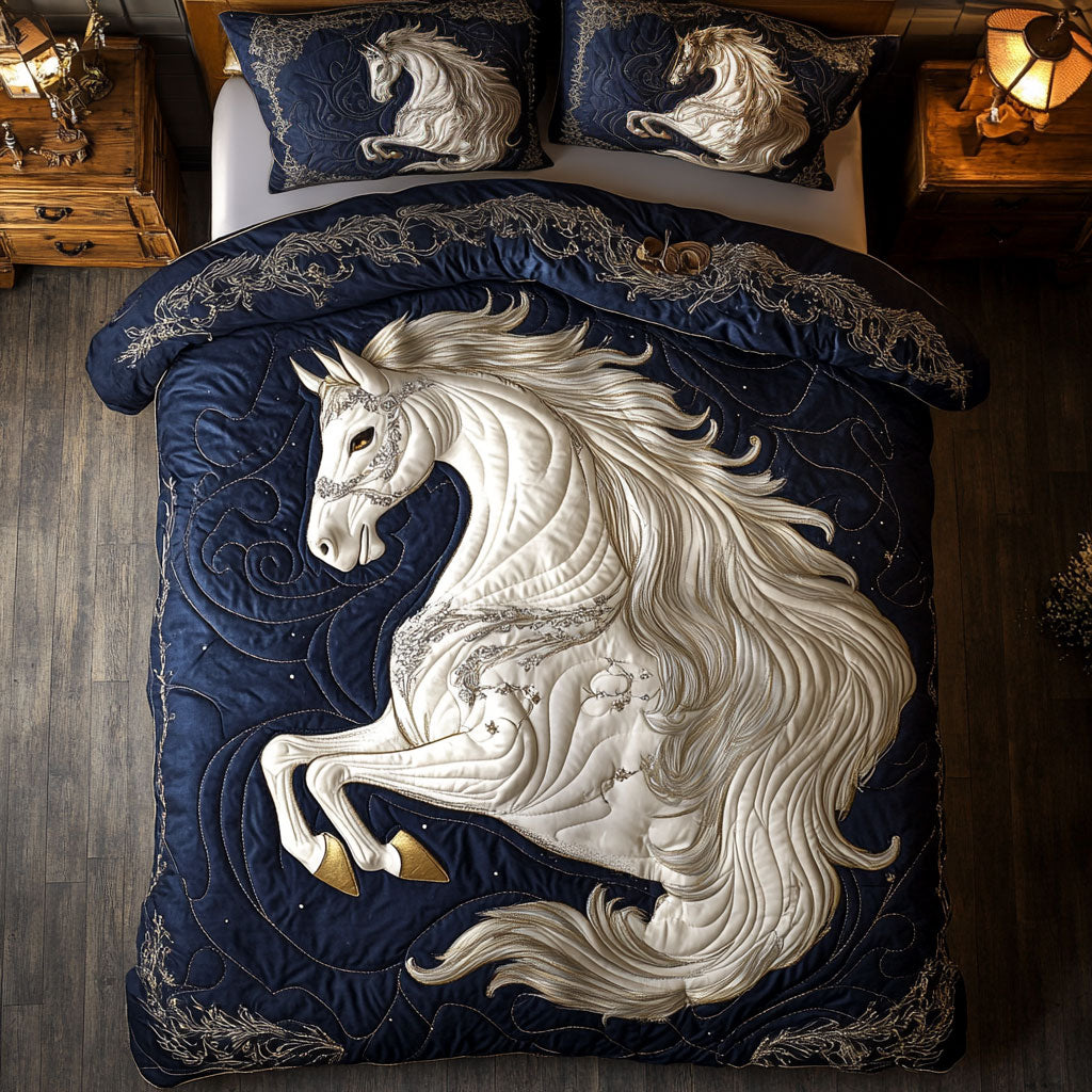 White Horse WY1402110CL Quilted Bedding Set