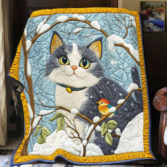 Cat Snow WX2001027CL Quilt Blanket