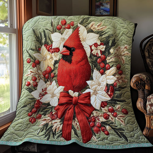 Red Cardinal WX1311034CL Quilt Blanket