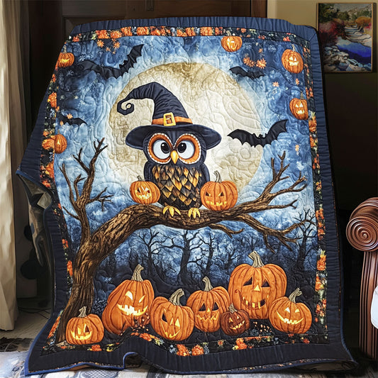 Owl Halloween WX3112031CL Quilt Blanket