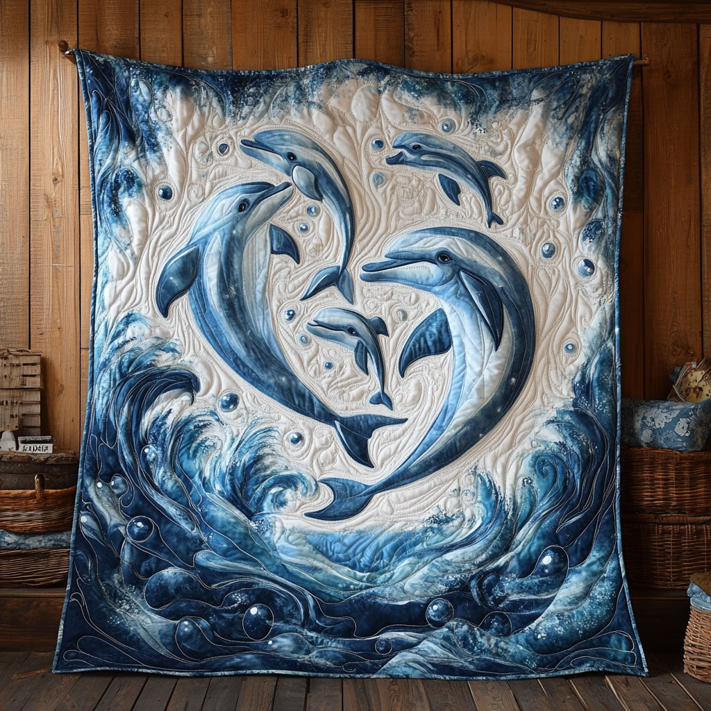 Majestic Dolphin CW1505125CL Quilt Blanket
