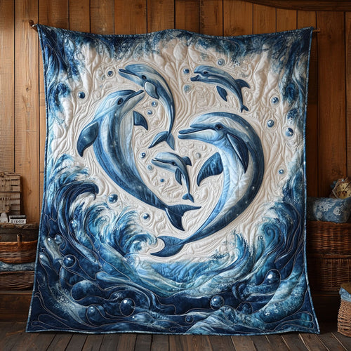 Majestic Dolphin CW1505125CL Quilt Blanket