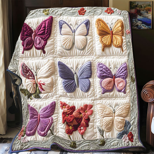 9 Colorful Butterfly WP0701001CL Quilt Blanket