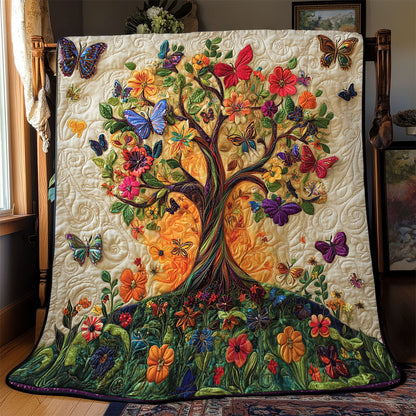 Butterfly Tree Of Life WJ1701005CL Quilt Blanket