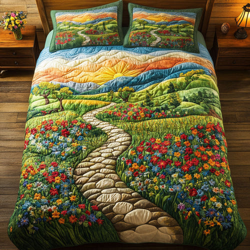 Magical Flower Forest WY1402094CL Quilted Bedding Set