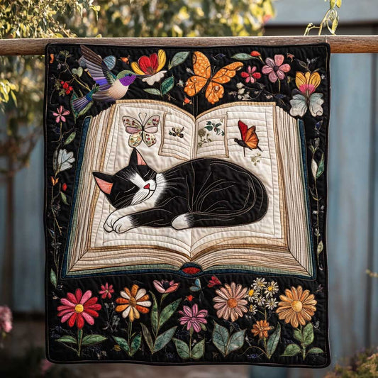Tuxedo In Library WP0110035CL Quilt Blanket