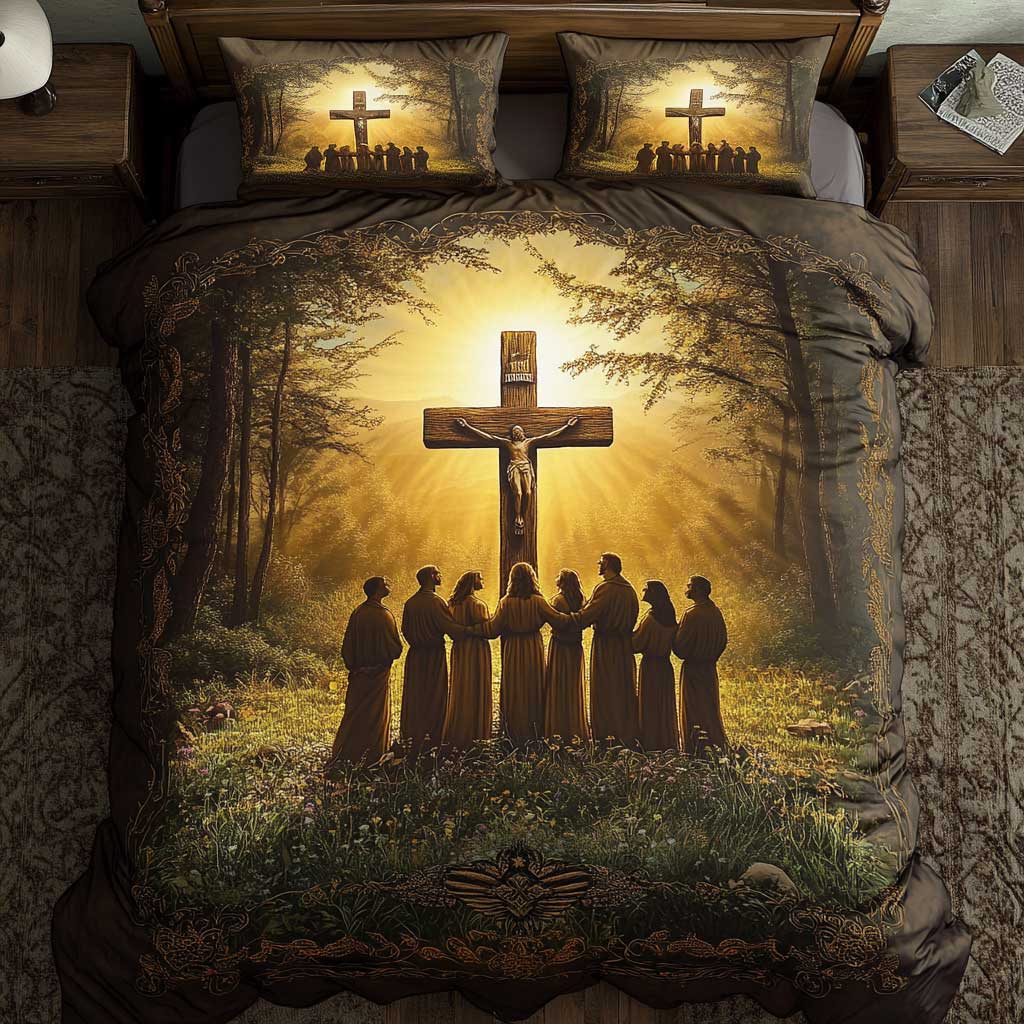 Christianity Family Prayer WN0603039CL Quilted Bedding Set