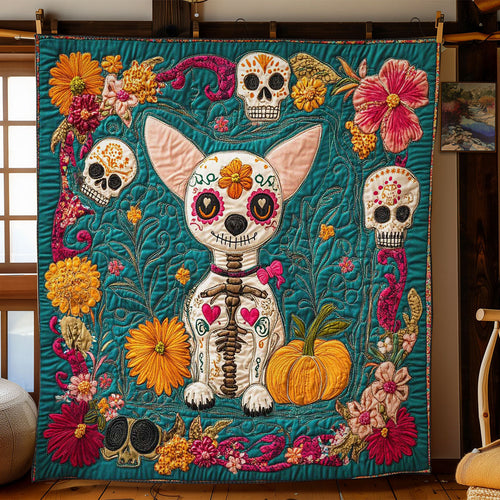Day Of The Chihuahua WN2201017CL Quilt Blanket