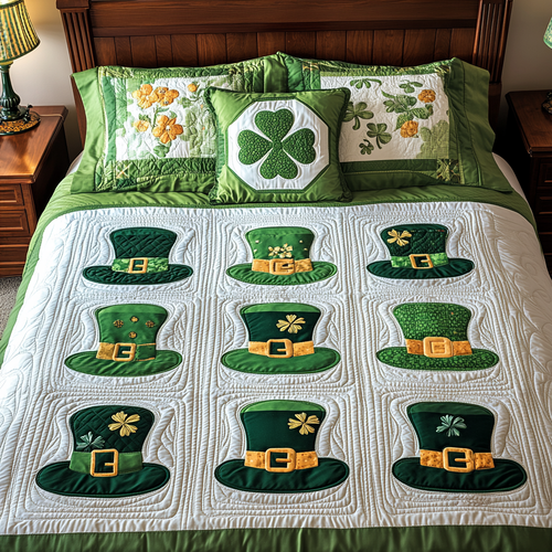 Lucky Hat XR2101007CL Quilted Bedding Set